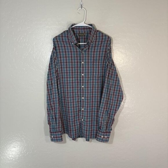 Peter Millar Other - Peter Millar Shirt Mens XL Blue Pink Plaid Summer Comfort Button Down Stretch